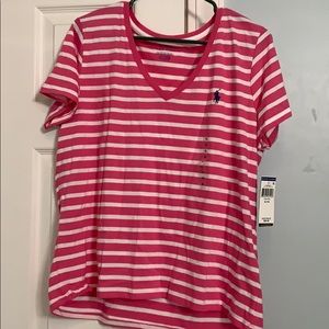 Women’s polo vneck tshirt